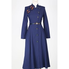 Elegance Omuz Deytalı Kemerli Kap