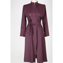 Elegance Fermuar Detaylı Kuşaklı Kap