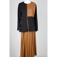 Aydoğdu 7035 Deri Detaylı Deri Etekli Takım