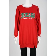 Sadem Butik Altı Lastikli Önü Yazılı Uzun Sweat