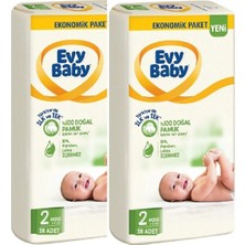 Evy Baby Bebek Bezi Eko Mini 76 Adet No:2 3-6 kg Yeni