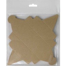 Hayaller Dükkanı Lokumluk Karton Kutu Kraft Naturel Pk:25