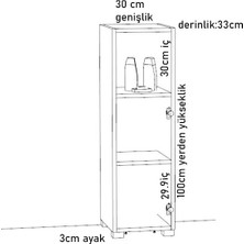 Yaman Dekorasyon Eko Çok Amaçlı Banyo Dolabı