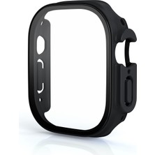 AktarMobile Apple Watch Ultra 49 mm Uyumlu Cam Ekran Koruyucu Kasa Koruma Full Body Tüm Gövde Darbe Emici