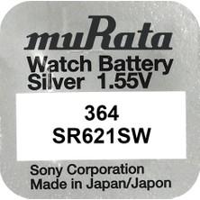 Murata SR621SW 364 1 Adet Orjinal Japon Kol Saati Pili