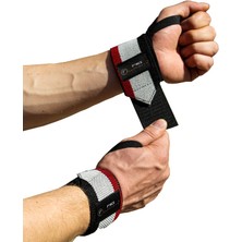 Force Fitness Crossfit Body Ağırlık Destek Bilekliği Siyah-Kırmızı-Beyaz  (2 Adet) ŞK-125