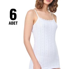 Tutku Elestan Ip Askılı Jakarlı Bayan Atlet 6'lı