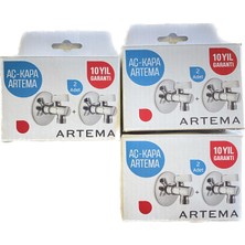 Artema Filtreli Ara Musluk (Ayna Dahil) 6 Adet Pirinç Kutulu Ambalaj