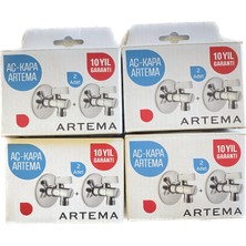Artema Filtreli Ara Musluk (Ayna Dahil) 8 Adet Pirinç Kutulu Ambalaj