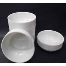abnturk Orta Kalitede Lokanta Ev Tipi Geniş Kenarlı 6 Adet Melamin Çorba Kasesi 12X5CM Tas Yoğurt,komposto