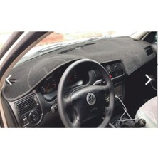 Lee Willson 1997-2003 Modellerine Uygun Volkswagen Golf 4 Torpido Koruma Halısı Siyah Kenar Renk Siyah