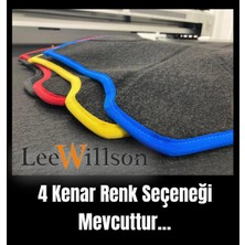 Lee Willson 1997-2003 Modellerine Uygun Volkswagen Golf 4 Torpido Koruma Halısı Siyah Kenar Renk Siyah