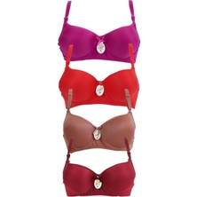 Tektaş Kadın Dolgusuz Balenli 4 Lü Sütyen