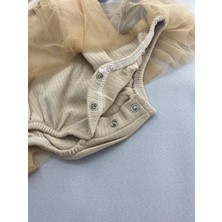 Çekik Bebek Kız Bebek Ayıcıklı Badili Tütü Elbise Hediyelik Bayramlık Elbise