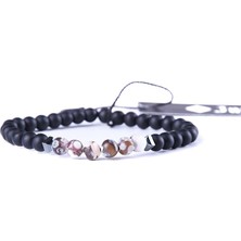 JTAW23DOB1252 Akik Hematit Onyx Doğaltaş Bileklik