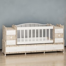 Garaj Home Efe 9 Çekmeceli Büyüyen Soho Beşik - Gri Döşemeli-
