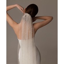 Bbays New Trend 1.5 Metre Incili Duvak Uzun Gelin Duvagı,gelin Duvak,nikah Duvak Incili