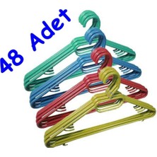 Olgun Home 48 Adet Ekonomik Plastik Elbise Askısı