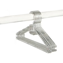 Olgun Home Kristal Askı Şeffaf Büyük Boy Elbise Askısı 6 Adet