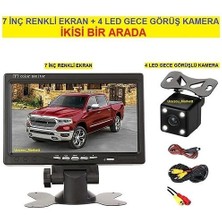 Ucuzcu Market 7 Inç Ekran + 4 LED Gece Görüş Geri Vites Kamera Ikisi Bir Arada