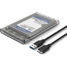 Apera Gn-64 Şeffaf 2.5 Inç Sata Harddisk Kutusu - Sabit Diski Taşınabilir Disk Yapar