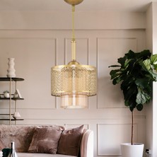 Dede Tekli Motif Sarkıt Avize Eskitme