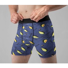 Nixora Store 4'lü Desenli Karışık Renkli Pamuklu Erkek Boxer