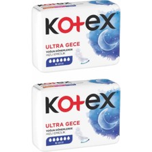 Kotex Ped Ultra Single Gece 6'lı X2 Adet