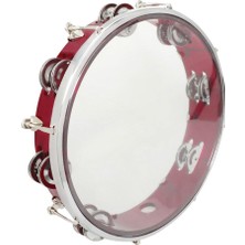 Perfk 10 '' Müzikal Tambourine Davul Yuvarlak Perküsyon Tef (Yurt Dışından)