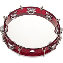 Perfk 10 '' Müzikal Tambourine Davul Yuvarlak Perküsyon Tef (Yurt Dışından)