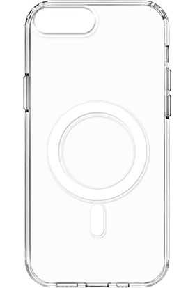 Apple iPhone 7 Plus Kılıf Şeffaf Sert Pc Zore Embos Kapak Lyon Tech