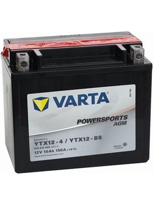 Varta Daelim S3 250 Advance Akü Varta YTX12-BS 12V10AH Bakımsız Agm