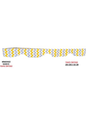 Nelson Tente Salıncak Tentesi Gölgelik 3 Kişilik Tente Gölgelik 200X130 Cm-Sarıgrizikzak