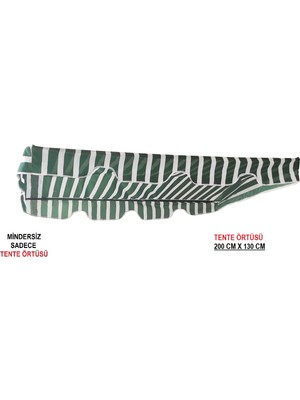 Nelson Tente Salıncak Tentesi Gölgelik 3 Kişilik Tente Gölgelik 200X130 Cm-Yeşil Beyaz
