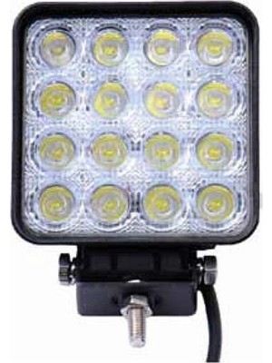Emir Kare Çalışma Lambası 16 Ledli 48(Power Led) Beyaz