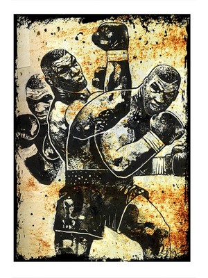 Ekart Mike Tyson Boksör Model Mdf Tablo