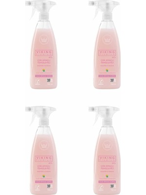 Viking Premium 750 ml Çok Amaçlı Temizlik Ürünü Yasemin & Vanilya Kokusuyla Pudra Renkli