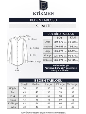 Etikmen Krem Yeşil Desenli Slimfit Oduncu Hediye Kutulu Erkek Gömlek