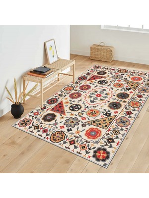 West Home Makinede Yıkanabilir Kaymaz Taban Leke Tutmaz Salon Halısı Mutfak Halısı ve Yolluk