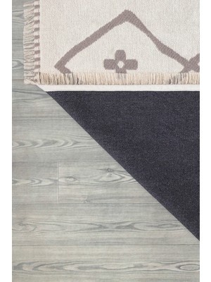 Canvas Rugs Natural Yıkanabilir Kaymaz Taban Modern Desenli Dokuma Kilim