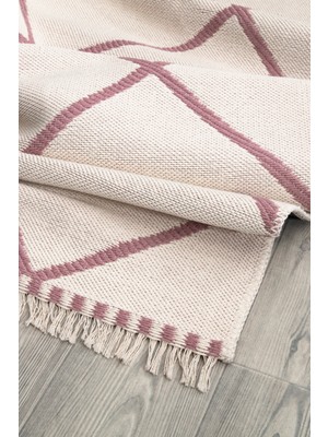 Canvas Rugs Natural Yıkanabilir Kaymaz Taban Modern Desenli Dokuma Kilim