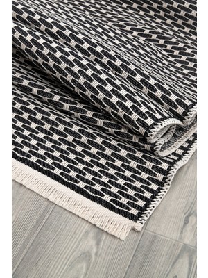 Canvas Rugs Natural Yıkanabilir Kaymaz Taban Modern Örgülü Dokuma Kilim