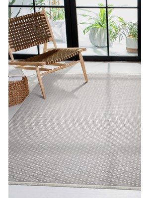 Canvas Rugs Natural Yıkanabilir Kaymaz Taban Modern Örgülü Dokuma Kilim