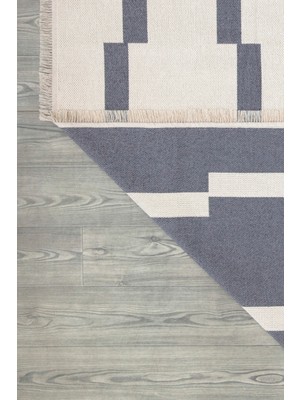 Canvas Rugs Çift Taraflı Makinada Yıkanabilir Modern Desenli Dokuma Kilim