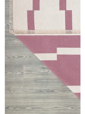 Canvas Rugs Çift Taraflı Makinada Yıkanabilir Modern Desenli Dokuma Kilim