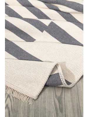 Canvas Rugs Çift Taraflı Makinada Yıkanabilir Modern Desenli Dokuma Kilim