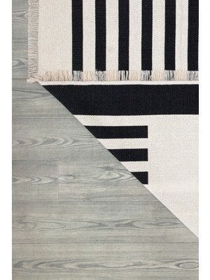 Canvas Rugs Çift Taraflı Makinada Yıkanabilir Modern Desenli Dokuma Kilim