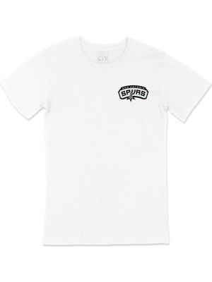 Cix San Antonio Spurs Cep Logo Tasarımlı Beyaz Tişört