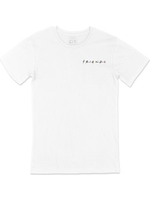 Cix Friends Cep Logo Tasarımlı Beyaz Tişört