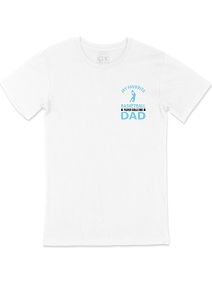 Cix Basketball Father Cep Logo Tasarımlı Beyaz Tişört